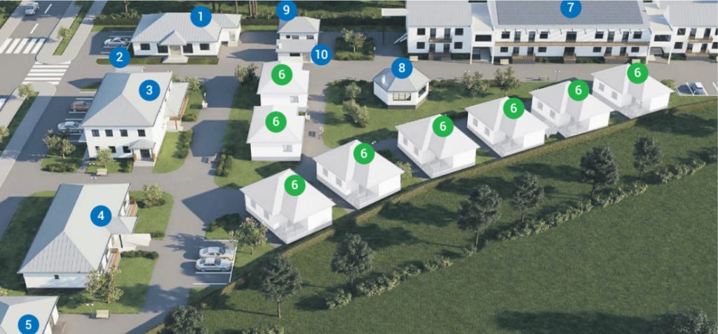 Plattegrond bouw zorgcentrum Srebrenica weduwen