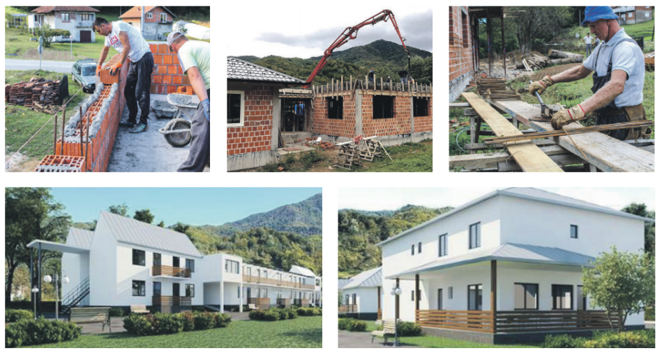 Zorgcentrum weduwen Srebrenica: de bouw vordert.